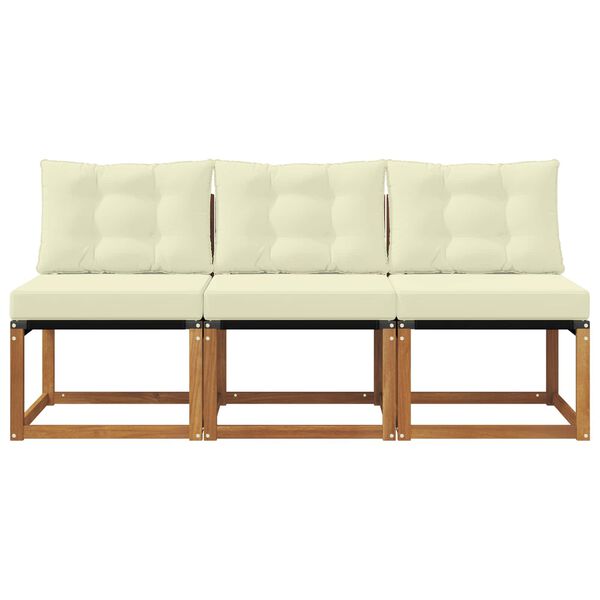 vidaXL 3 Stycke Utomhus Mellansoffa