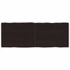 vidaXL Bordsskiva m&ouml;rkbrun 160x60x(2-4) cm massivt tr&auml; levande kant