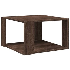 vidaXL Soffbord brun ek 51,5x51,5x30 cm konstruerat tr&auml;