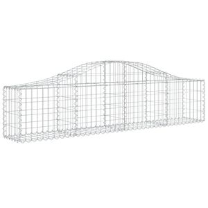 vidaXL Gabion b&aring;gformad 200x30x40/60 cm galvaniserat j&auml;rn