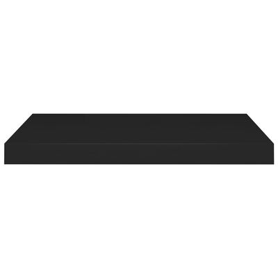 vidaXL Svävande vägghyllor 4 st svart 60x23,5x3,8 cm MDF