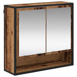 vidaXL V&auml;gg hylla med hylla V&auml;ggmonterad Gammalt tr&auml; 65 x 20 x 60 cm