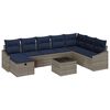 vidaXL Soffset med kudde 6 pcs konstrotting