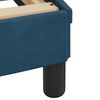 vidaXL Bed Frame with LED without Mattress "Hanko" Blue 140x200 cm Velvet