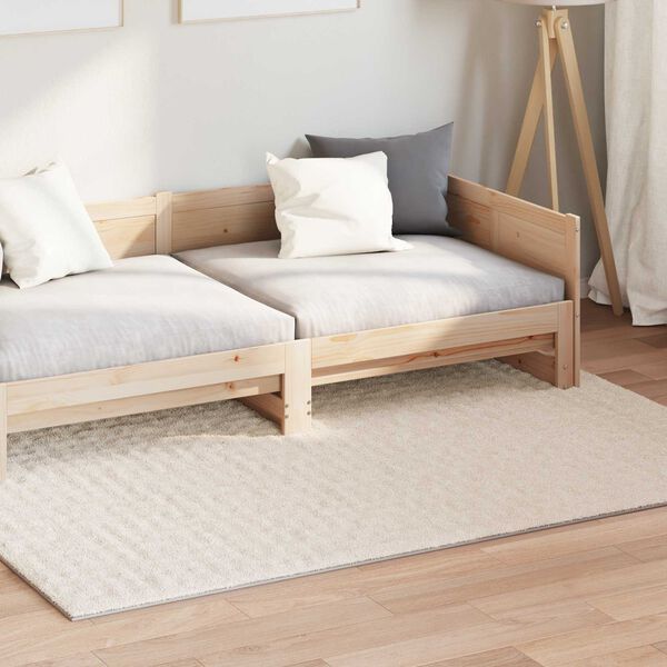 vidaXL Omr&aring;desmattor Rektangul&auml;r HUARTE Beige 230 x 160 cm Polyester
