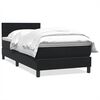 vidaXL Rams&auml;ng med madrass svart 80x210 cm sammet