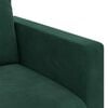 vidaXL Soffa 2 pcs M&ouml;rkgr&ouml;n 138 x 78 x 80 cm Sammet