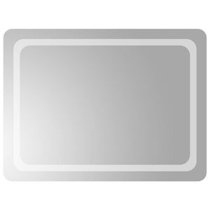 vidaXL Badrumsspegel LED 80x60 cm