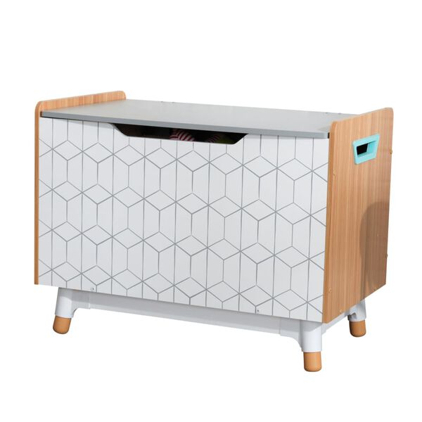 KidKraft Leksaksl&aring;da Mid-Century Modern gr&aring; 73,99x46x55,88 cm