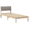 vidaXL S&auml;ngram med huvudgavel Brun och taupe 75 x 190 cm Massiv furu
