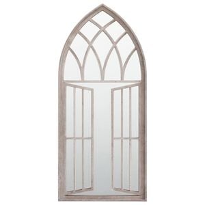 vidaXL Spegel sandfärgad 100x45 cm järn för inomhusbruk