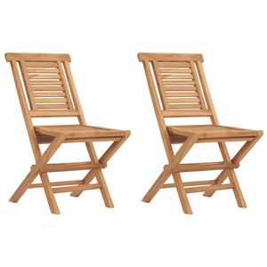 vidaXL Hopf&auml;llbara tr&auml;dg&aring;rdsstolar 2 st 47x63x90 cm massiv teak