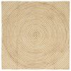 vidaXL Omr&aring;desmatta Naturlig och vit 120 x 120 cm Jute