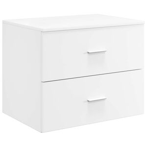vidaXL V&auml;ggmonterat Badrumssk&aring;p Vit 62,5 x 44,5 x 50 cm