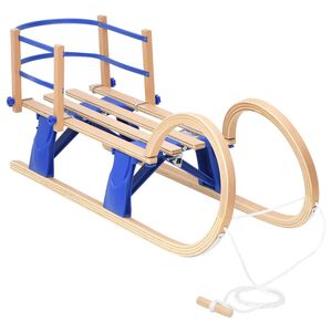 vidaXL Hopf&auml;llbar k&auml;lke med ryggst&ouml;d 110 cm plywood