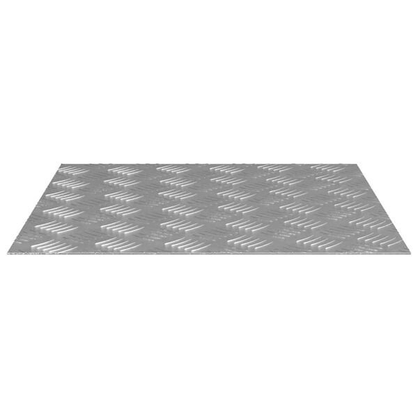 vidaXL Trappsteg Fyrkantig 4 pcs Silver 50 x 50 cm Aluminium