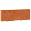 vidaXL Sideboard 5 st VaxBrun 226 x 35 x 80 cm Massivt furu