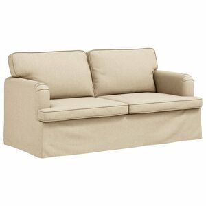 vidaXL Soffa Kr&auml;m 162 x 80 x 85 cm tyg