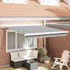 vidaXL Markis inf&auml;llbar antracit och vit 3x2,5 m tyg&aluminium