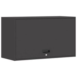 vidaXL V&auml;gghylla f&ouml;r garage Svart 90 x 40 x 53 cm Pulverlackerad st&aring;l
