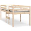 vidaXL H&ouml;g s&auml;ng 75x190 cm massiv furu