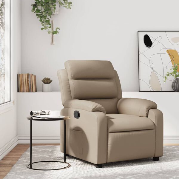vidaXL Reclinerf&aring;t&ouml;lj cappuccino konstl&auml;der