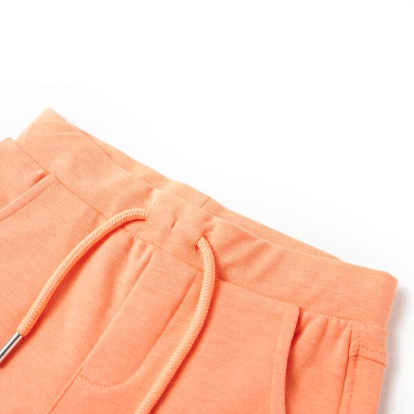 Barnshorts med sn&ouml;re neon orange 128