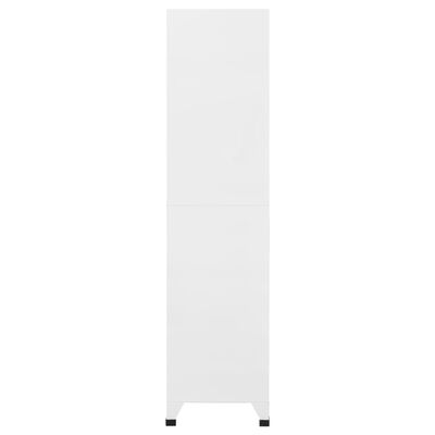 vidaXL Klädskåp för omklädningsrum med 9 fack stål 90x45x180 cm grå