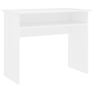 vidaXL Skrivbord vit 90x50x74 cm konstruerat tr&auml;
