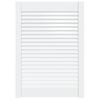 vidaXL Sk&aring;plucka lamelldesign vit 69x49,4 cm massiv furu