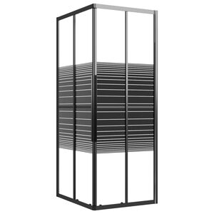 vidaXL Duschkabin r&auml;nder ESG 90x70x180 cm svart