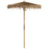 vidaXL Tiki paraply med bananblad 150 cm bambu