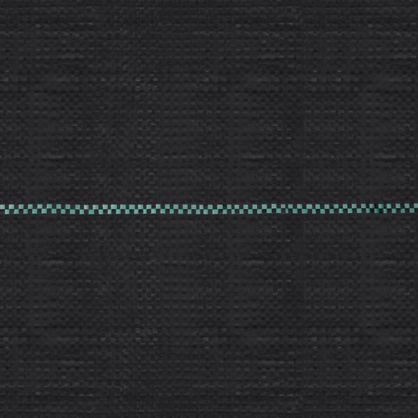 vidaXL Ogräsmatta svart 2x10 m PP