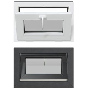 vidaXL K&auml;llarf&ouml;nster RISOR 60 x 40 cm PVC och glas