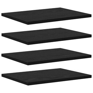 vidaXL Bokhylla Br&auml;da 3 niv&aring;er 4 st 40 x 30 x 1,5 cm Konstruerat tr&auml;
