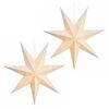 vidaXL Julbelysning RAAHE 2 st 10 LED-lampor Varmvit 45 x 6 x 45 cm
