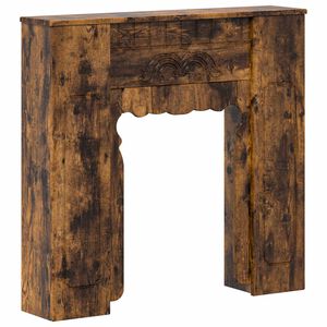 vidaXL Eldstadsram R&ouml;kt ek 93 x 20 x 89 cm Konstruerat tr&auml;