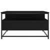 vidaXL Soffbord svart 80x80x45 cm konstruerat trä