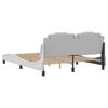 vidaXL Bed Frame "Viana" without Mattress White 160x200 cm Faux Leather