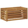 vidaXL Utomhuspall Massivt Akaciatr&auml; Naturf&auml;rg 79 x 43 x 37 cm