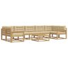 vidaXL Utomhussoffset 6 st Vit och Beige