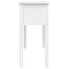 vidaXL Konsolbord vit 100x35x75 cm massiv furu