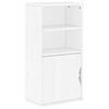 vidaXL Sidosk&aring;p ODDA vit 40x24x79 cm massivt tr&auml; furu