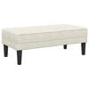 vidaXL b&auml;nk med kudde Kr&auml;m 113 x 57 x 39 cm Sammet