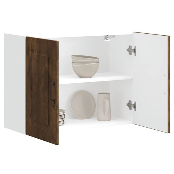 vidaXL V&auml;ggsk&aring;p f&ouml;r k&ouml;k Kalmar r&ouml;kf&auml;rgad ek konstruerat tr&auml;