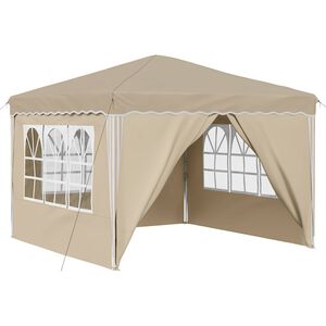 vidaXL Pop-up Partyt&auml;lt 288 x 288 x 245 cm Gr&auml;ddvit Oxford Tyg