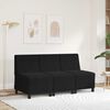 vidaXL | Modulsofa utan armst&ouml;d | Svart 55 x 74 x 82 cm Sammet