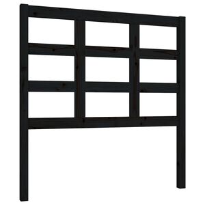 vidaXL S&auml;nggavel svart 95,5x4x100 cm massiv furu