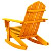 vidaXL Gungstol adirondack massivt granträ orange