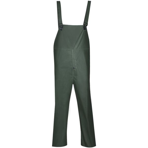 Vattentätt 2-delat regnställ med luva grön XL